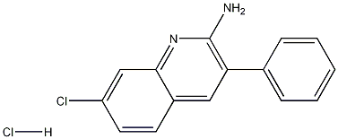 2-Amino-7-chloro-3-phenylquinoline hydrochloride Struktur