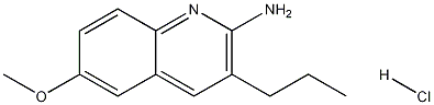 2-Amino-6-methoxy-3-propylquinoline hydrochloride Struktur