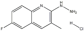 6-Fluoro-2-hydrazino-3-methylquinoline hydrochloride Struktur