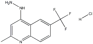 4-Hydrazino-2-methyl-6-trifluoromethylquinoline hydrochloride Struktur