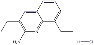 2-Amino-3,8-diethylquinoline hydrochloride Struktur