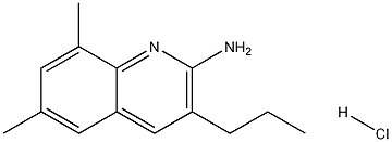 2-Amino-6,8-dimethyl-3-propylquinoline hydrochloride Struktur