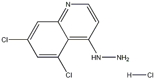 5,7-Dichloro-4-hydrazinoquinoline hydrochloride Struktur