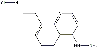 4-Hydrazino-8-ethylquinoline hydrochloride Struktur