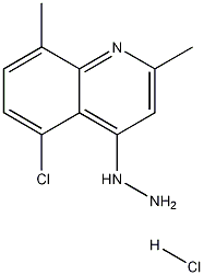 5-Chloro-2,8-dimethyl-4-hydrazinoquinoline hydrochloride Struktur