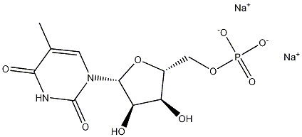 5-Methyl-Uridine-5'-monophosphate, disodium salt Struktur