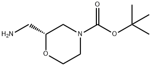 (R)-2-Aminomethyl-4-boc-morpholine Struktur