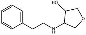 4-(phenethylamino)tetrahydrofuran-3-ol Struktur