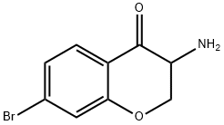 3-amino-7-bromochroman-4-one Struktur