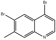 4,6-Dibromo-7-methylquinoline Struktur