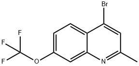 4-Bromo-2-methyl-7-trifluoromethoxyquinoline Struktur