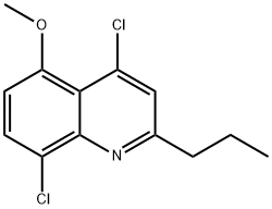 4,8-Dichloro-5-methoxy-2-propylquinoline Struktur