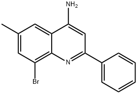 4-Amino-8-bromo-6-methyl-2-phenylquinoline Struktur