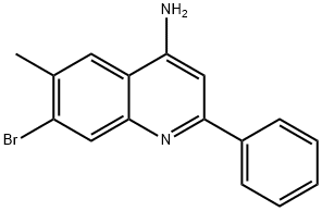 4-Amino-7-bromo-6-methyl-2-phenylquinoline Struktur