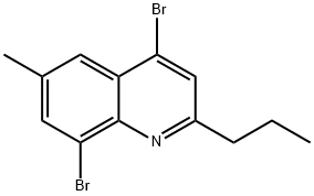 4,8-Dibromo-6-methyl-2-propylquinoline Struktur