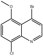 4-Bromo-8-chloro-5-methoxyquinoline Struktur