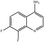 4-Amino-7,8-difluoroquinoline Struktur