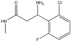 3-amino-3-(2-chloro-6-fluorophenyl)-N-methylpropanamide Struktur