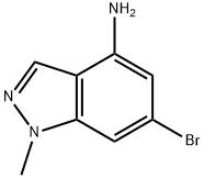 6-Bromo-1-methyl-1H-indazol-4-amine Struktur