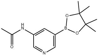 N-(5-(4,4,5,5-tetramethyl-1,3,2-dioxaborolan-2-yl)pyridin-3-yl)acetamide Struktur