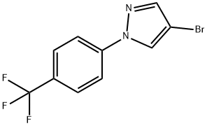 4-bromo-1-(4-(trifluoromethyl)phenyl)-1H-pyrazole Struktur