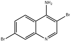 4-Amino-3,7-dibromoquinoline Struktur