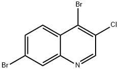 3-Chloro-4,7-dibromoquinoline Struktur