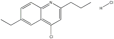 4-Chloro-6-ethyl-2-propylquinoline hydrochloride Struktur