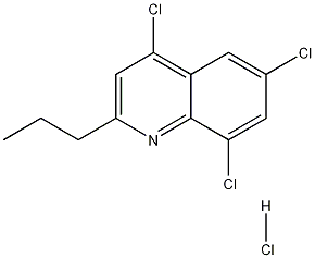 2-Propyl-4,6,8-trichloroquinoline hydrochloride Struktur