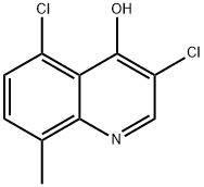 3,5-Dichloro-4-hydroxy-8-methylquinoline Struktur