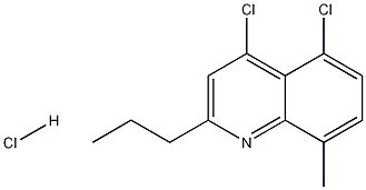 4,5-Dichloro-8-methyl-2-propylquinoline hydrochloride Struktur