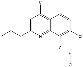 2-Propyl-4,7,8-trichloroquinoline hydrochloride Struktur