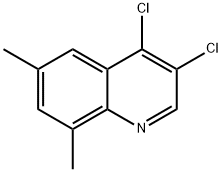 3,4-Dichloro-6,8-dimethylquinoline Struktur