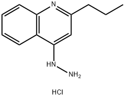 4-Hydrazino-2-propylquinoline hydrochloride Struktur