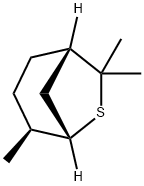 (1S,4S,5S)-4,7,7-Trimethyl-6-thiabicyclo[3.2.1]octane Struktur