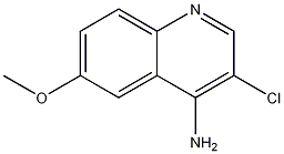 4-Amino-3-chloro-6-methoxyquinoline Struktur