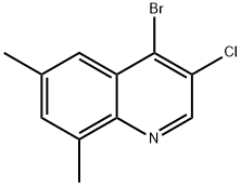 4-Bromo-3-chloro-6,8-dimethylquinoline Struktur