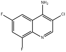 4-Amino-3-chloro-6,8-difluoroquinoline Struktur