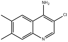 4-Amino-3-chloro-6,7-dimethylquinoline Struktur