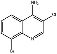 4-Amino-8-bromo-3-chloroquinoline Struktur