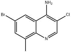 4-Amino-6-bromo-3-chloro-8-methylquinoline Struktur