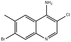 4-Amino-7-bromo-3-chloro-6-methylquinoline Struktur