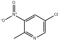 5-Chloro-2-methyl-3-nitropyridine Struktur