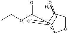 diexo-3-Amino-7-oxa-bicyclo[2.2.1]heptane-2-carboxylic acid ethyl ester Struktur