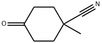 1-methyl-4-oxocyclohexanecarbonitrile Struktur