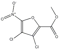 METHYL3,4-DICHLORO-5-NITRO-2-FUROATE Struktur