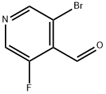 3-bromo-5-fluoroisonicotinaldehyde Struktur