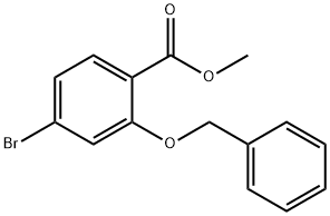 Methyl 2-benzyloxy-4-bromobenzoate Struktur