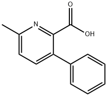 6-Methyl-3-phenylpyridine-2-carboxylic acid Struktur