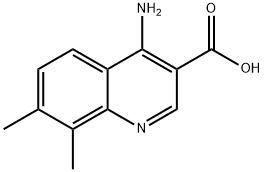 4-Amino-7,8-dimethylquinoline-3-carboxylic acid Struktur